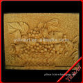 Yellow Stone Flower Wall Relief,Factory Price YL-F042